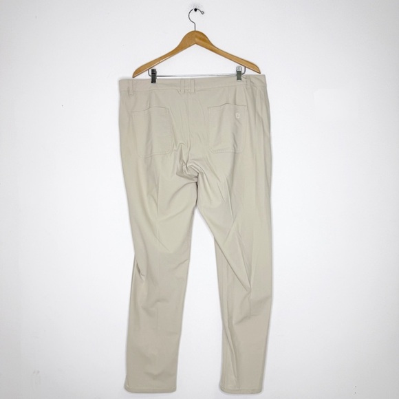 FootJoy Men’s Performance Knit Golf Pants Stone Khaki Size 40x34 Style 29018 - Picture 3 of 10